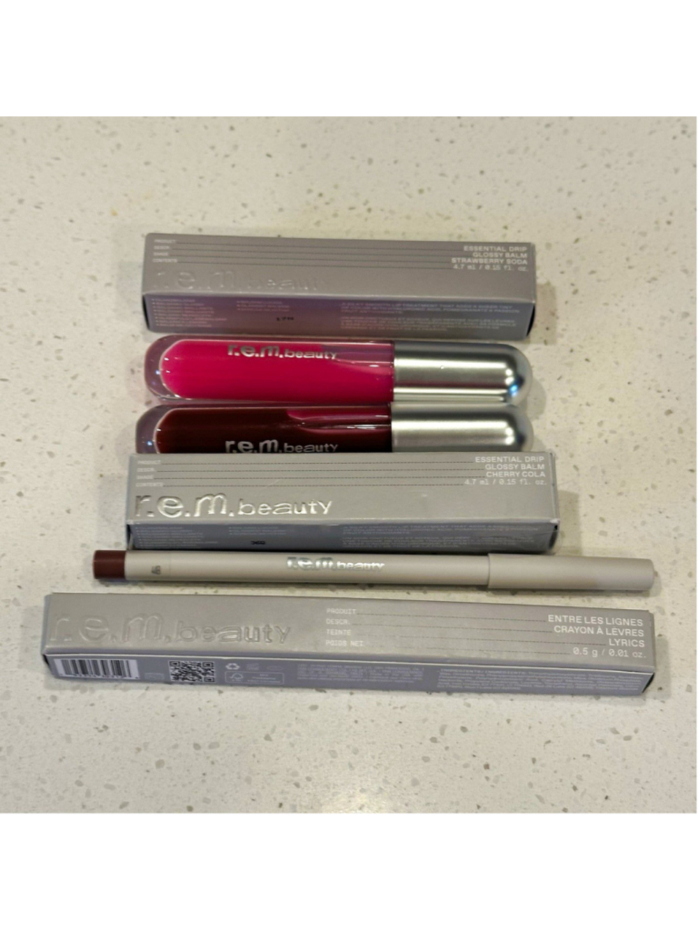 r.e.m. beauty Lip Liner ~ Lyric + Glossy Balm ~ Cherry Cola & Strawberry Soda